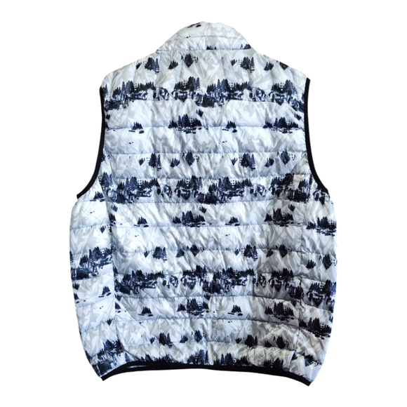 Hawke & Co Sport Performance Puffer Vest M Down Fill Mountain Print Outdoor - Picture 2 of 8